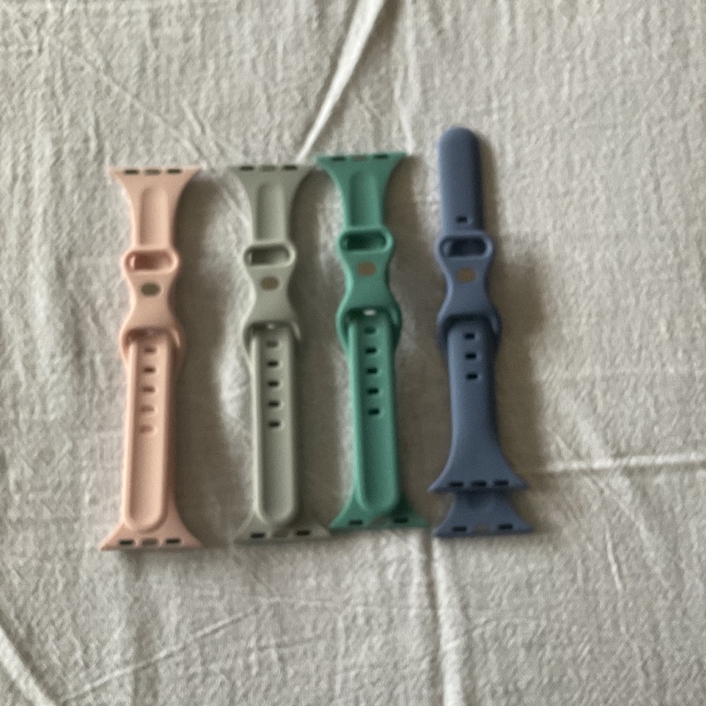 Set of Four Silicone Watch Bands